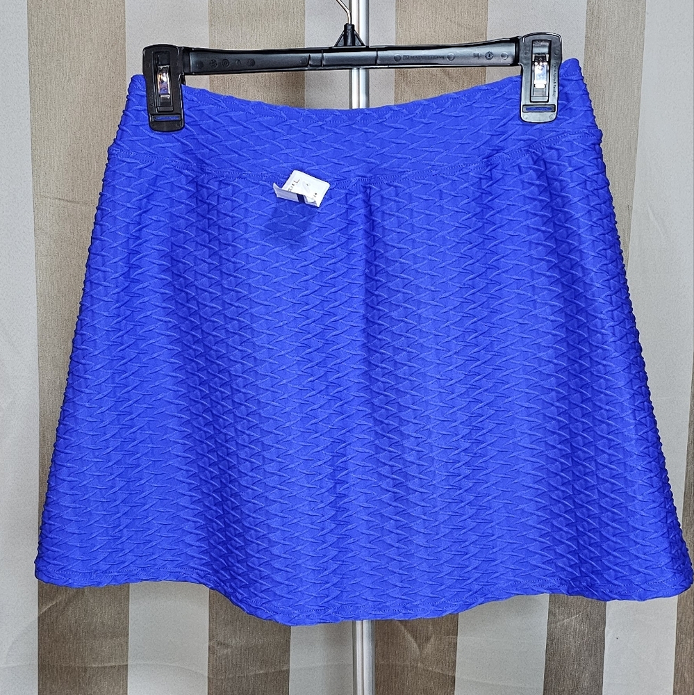 Lands' End Swim Textured Skirt Bottom Blue NWT Size 4 - Picture 2 of 6